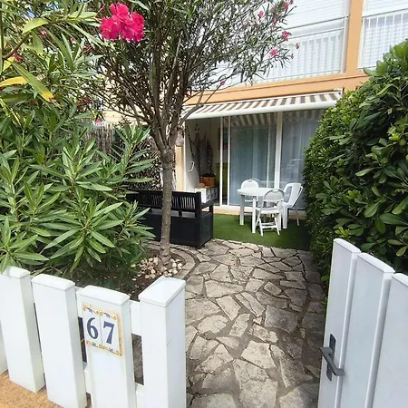 Bel T2 Climatise Avec Jardin Et Wifi, A 150m De La Plage, - Fr-1-701-55 * ולראס-פלאז'